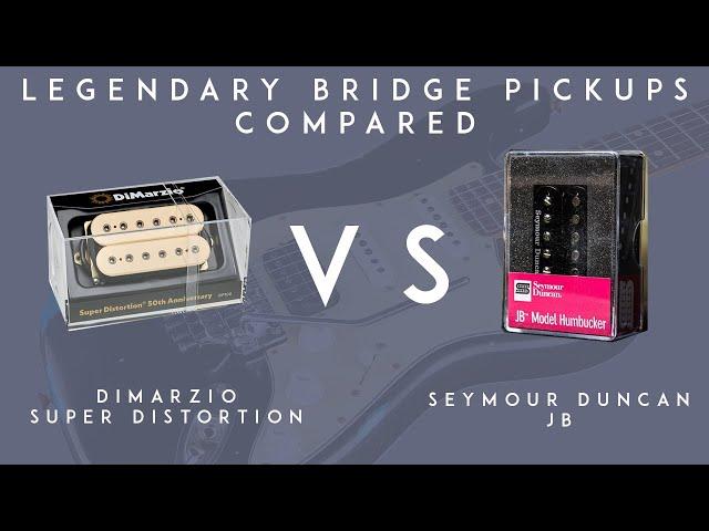 Seymour Duncan JB vs DiMarzio SUPER DISTORTION - Strat Bridge Pickup Comparison