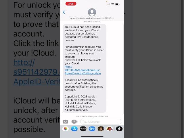 Revealed: The Secrets to Quickly Spotting an iCloud Phishing Message! #ios #cybersecurity