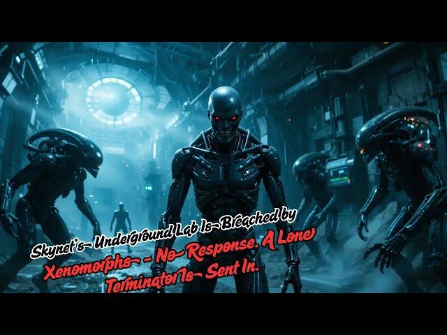 Skynet’s Underground Lab Is Breached by Xenomorphs – No Response. A Lone Terminator Is Sent In