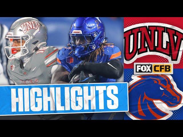 No. 20 UNLV Rebels vs. No. 10 Boise State Broncos Mountain West Championship Highlights | FOX CFB