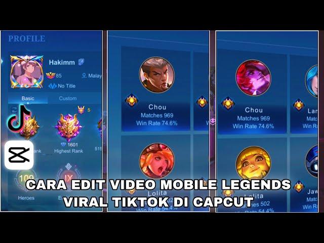 TUTORIAL EDIT VIDEO MOBILE LEGENDS VIRAL TIKTOK