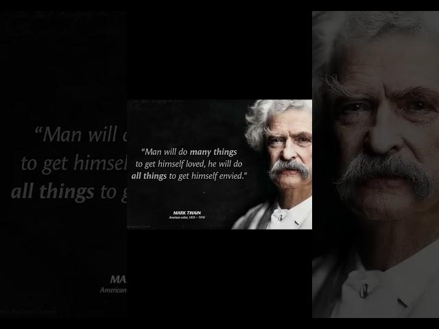 Mark Twain ~ "Only 2 things we'll regret on deathbed–that we are a little loved and little traveled"