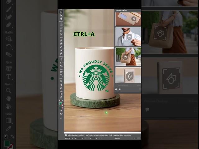 How to Create a Realistic Mockup in Adobe Illustrator | Illustrator Tutorial for Beginners 2025