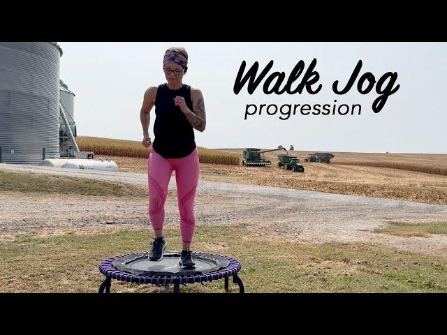 Walk to Jog Rebounder Workout 15 Minutes Beginner Friendly *New Music*