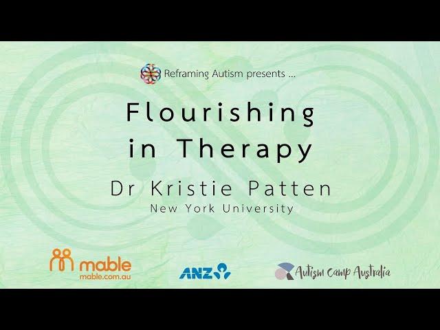 Flourishing in Therapy by Dr Kristie Patten