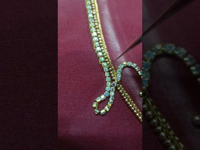 stone chain #aariembroidery #beads