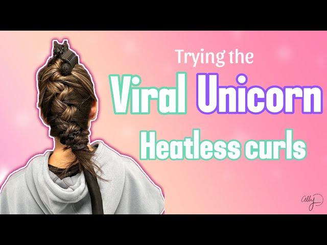 Unicorn Heatless Hair Tutorial