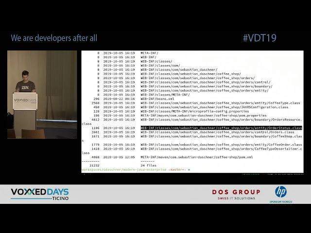 [VDT19] Modern Enterprise Java from the ground up by Sebastian Daschner