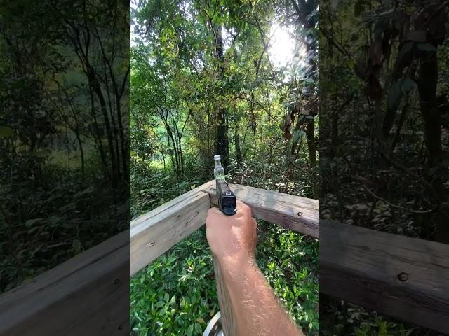 Glock 19 Destroys Mini Bottle Of Vodka