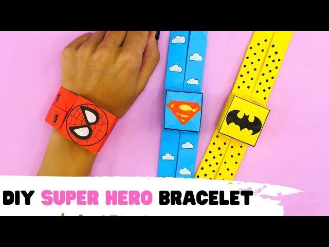 How to make origami BRACELET. Origami Marvel, origami wrist watch for kids.