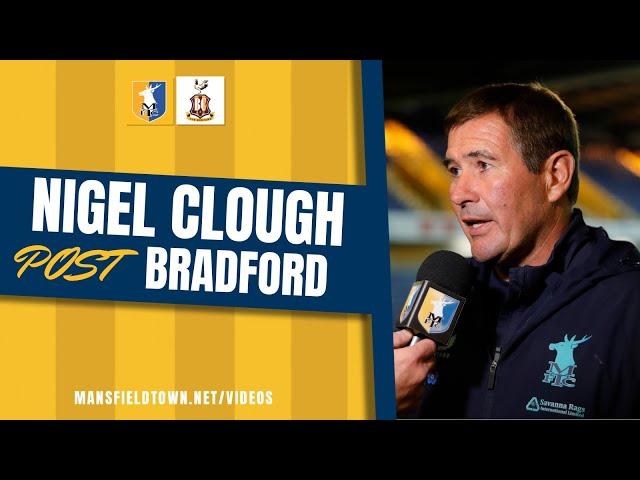 Nigel Clough on Bradford Trophy loss