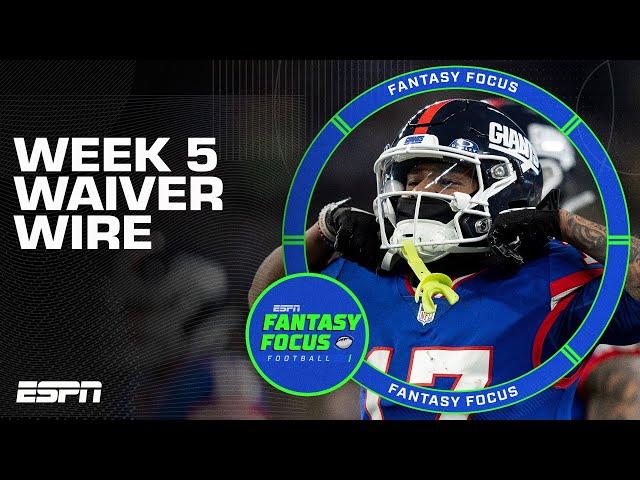 Week 5 Waiver Wire + Injury Updates | Fantasy Focus 