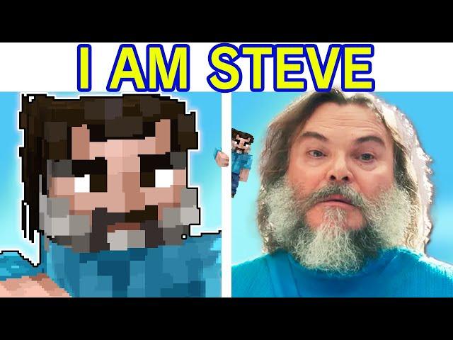 FNF I AM STEVE | Silly Billy, But Jack Black and Minecraft Steve sing it Friday Night Funkin' COVER