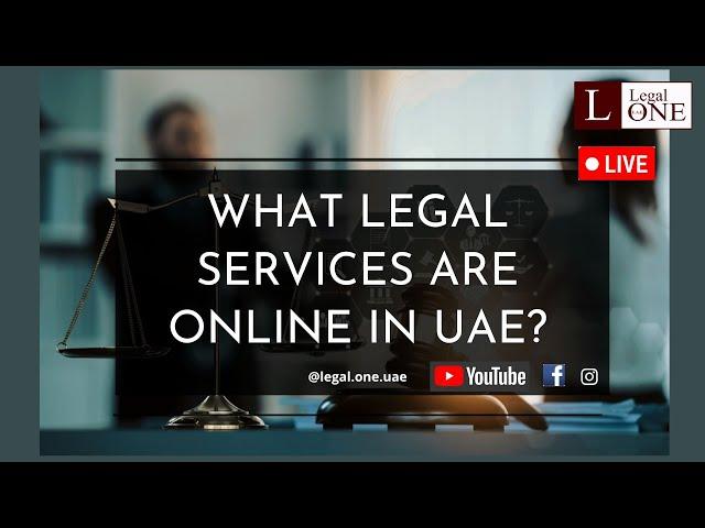 What legal services are online in UAE?