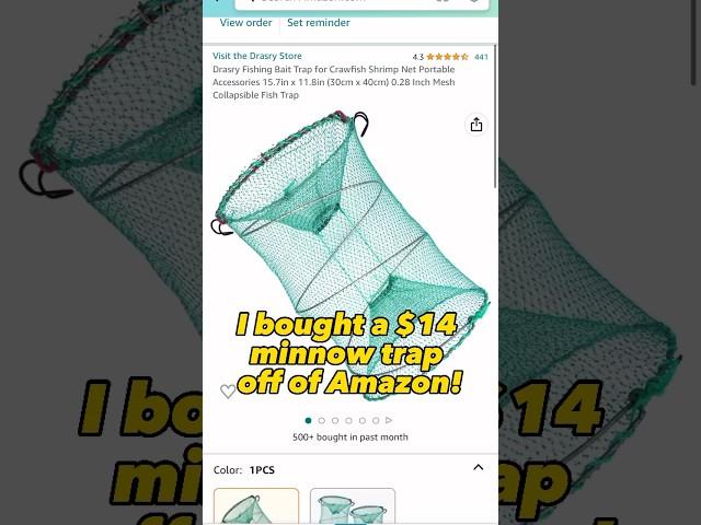 AMAZON MINNOW TRAP Can this $14 minnow trap catch me some bait?