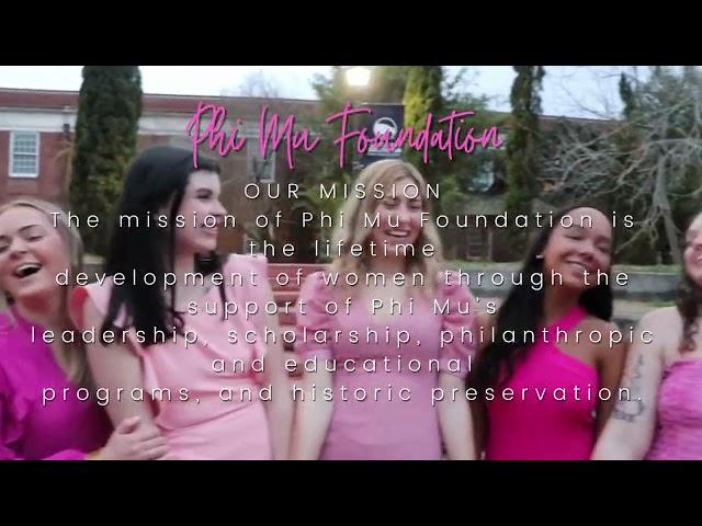 Phi Mu Foundation: Our Mission (Kappa Omicron Chapter)