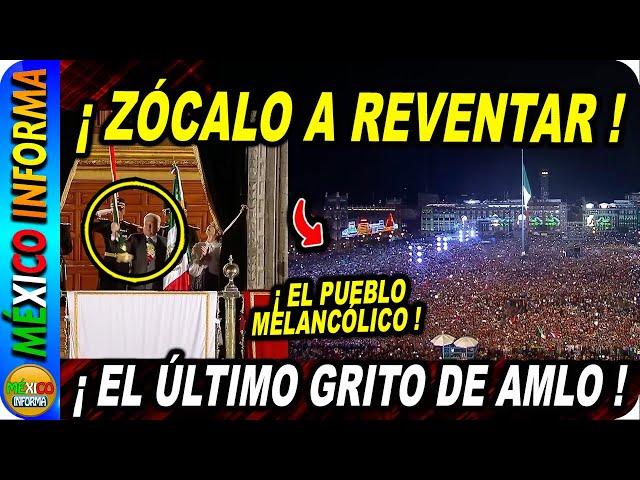 ¡EN VIVO! ÚLTIMO GRITO DE INDEPENDENCIA DEL PRESIDENTE AMLO DESDE EL ZÓCALO CAPITALINO. LLENO TOTAL