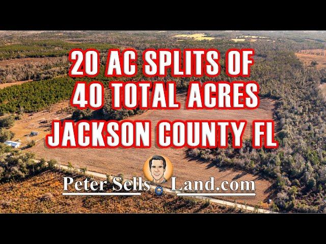 Florida Agricultural Land For Sale! Jackson County - Grand Ridge - 20 Acre Splits of 40 Acres Total