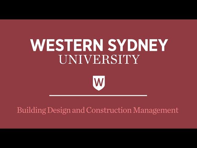 Building Design and Construction Management at Western