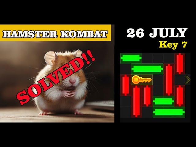 Mini Games Hamster Kombat 26 July Solved! Key  7