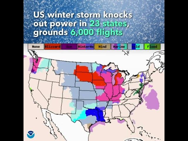 Vast Winter Storm Knocks Out Power in 23 States, Upends Travel