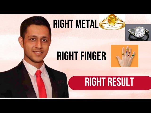 Right Finger and Metal for Each Gemstone | Astrologer Vaibhav Bhardwaj