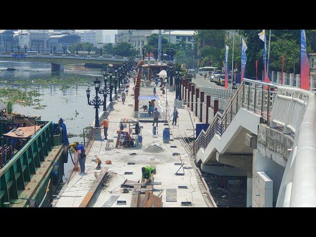 TODO ULI ANG GAWA!MGA BAGONG ARKO NA! COBBLESTONES HANGGANG HARAP NAGPAGANDA!PASIG RIVER ESPLANADE