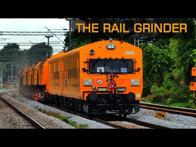 Firing Rail Grinder Machine |  Indian Railways | Train videos