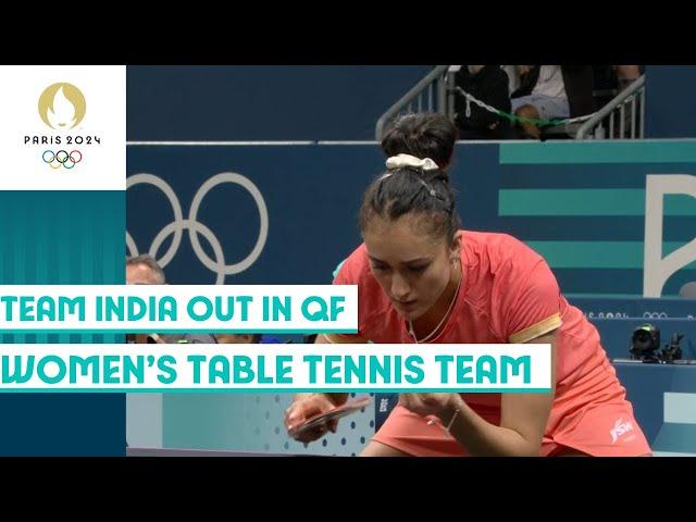 Germany beat India in women’s table tennis team quarter-final  | Paris 2024 highlights