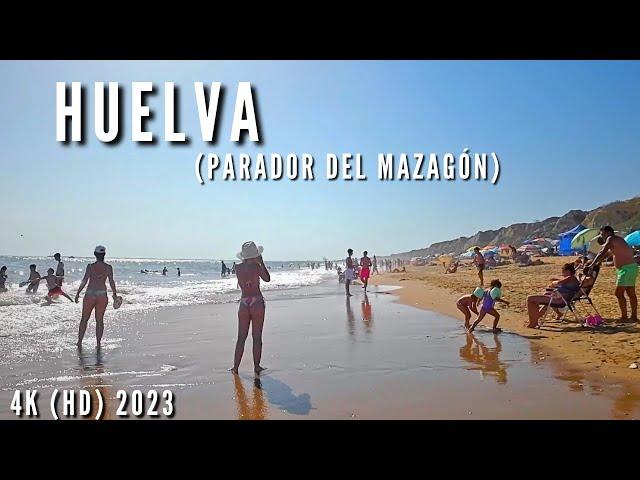  HUELVA PARADOR DE MAZAGÓN BEACH Spain(2023)| Walking Tour (4k) HD videos.ASMR walkingtour 