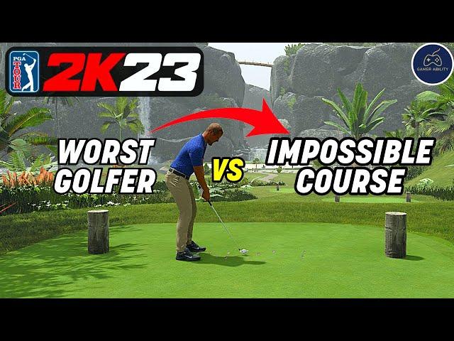 Worst Golfer Vs Impossible Course in PGA TOUR 2K23!