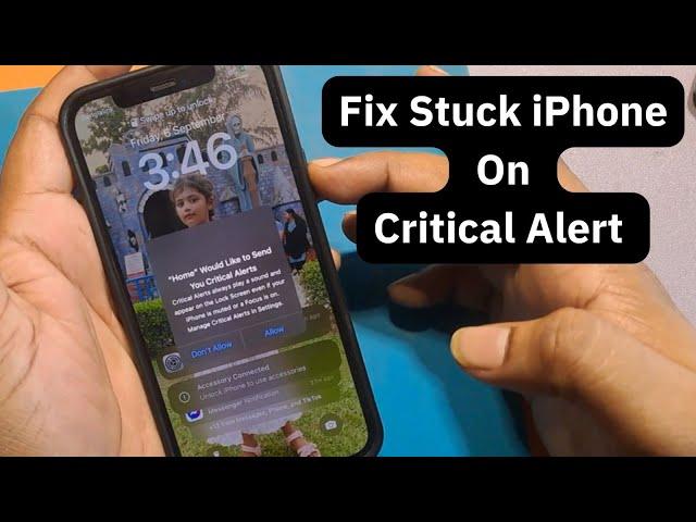 home would like to send critical alerts frozen iphone || Fix Stuck iPhone On Critical Alert