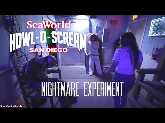 NEW! Nightmare Experiment Haunted House at Howl-O-Scream SeaWorld San Diego