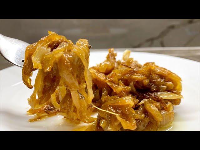 fast & easy Caramelized Onions | روش سریع و آسان برای درست کردن پیاز کاراملی