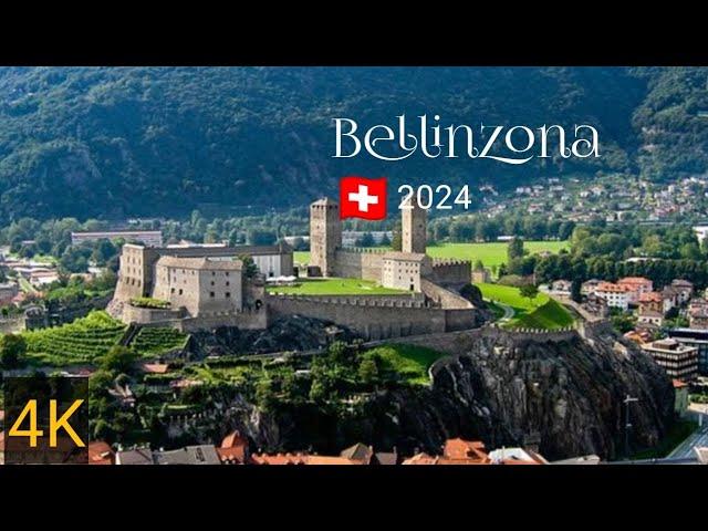 Bellinzona Swiss 4K walk| walking tour of Bellinzona| amazing walk in Switzerland |