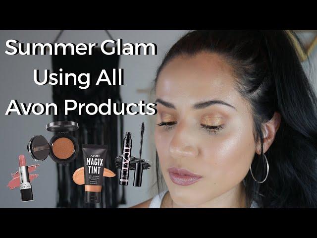 Full Face of Avon Makeup | Bronze Summer Look 