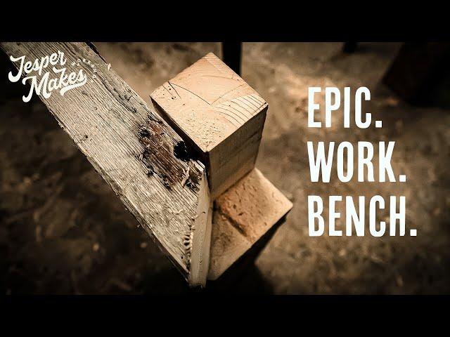 Reclaimed wood workbench. REALLY reclaimed.