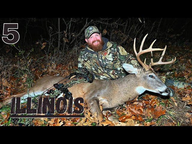 Illinois Self-Filmed Whitetail Bow Hunt | Jake's November Rut Success