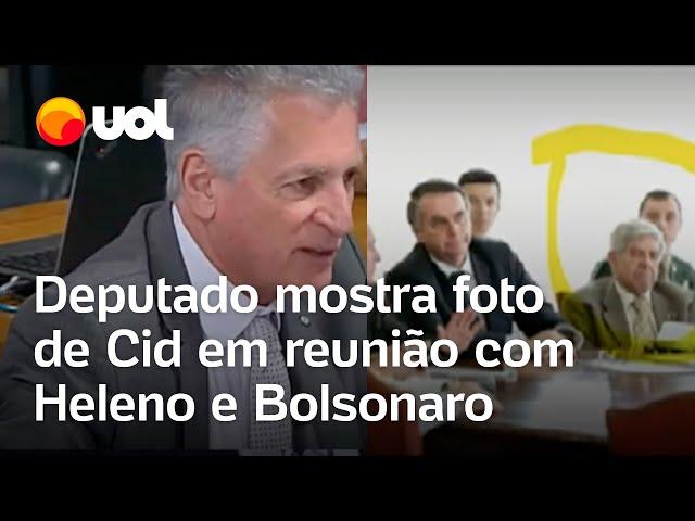 Rogério Correia mostra foto de Cid em reunião com general Heleno: ‘O senhor faltou com a verdade’