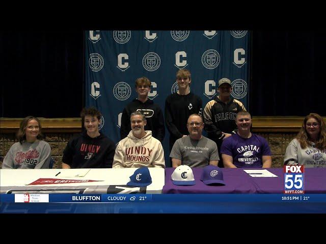 Canterbury's Hayes, Reed signs to play college baseball