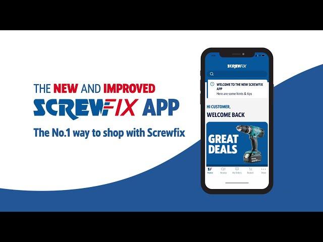 Download the new and improved Screwfix App. The No.1 way to shop at Screwfix | Screwfix