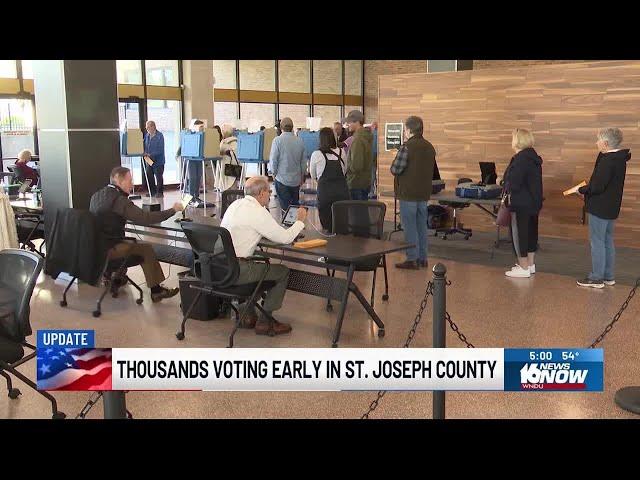 Thousands in St. Joseph County voting ahead of November election