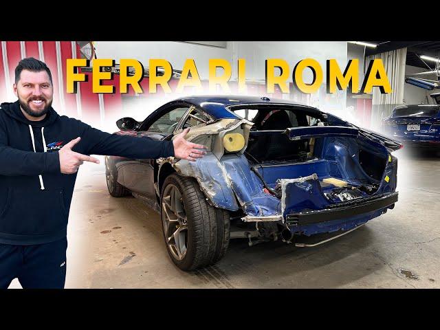 REBUILDING WRECKED 2022 FERRARI ROMA THAT THE INSURANCE COULDN'T