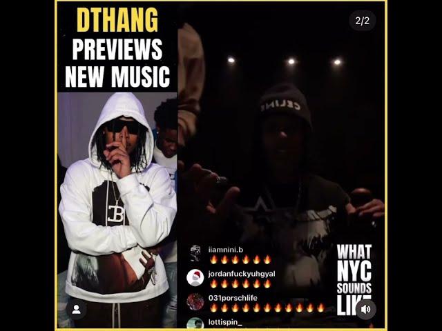 Dthang previews new music 2024 (ig live)