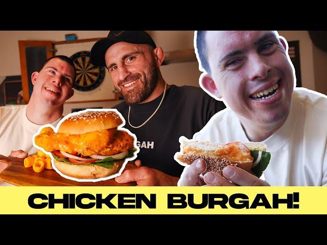 Chicken Burgah ! | Clayton's World and Volkanovski join forces in the kitchen