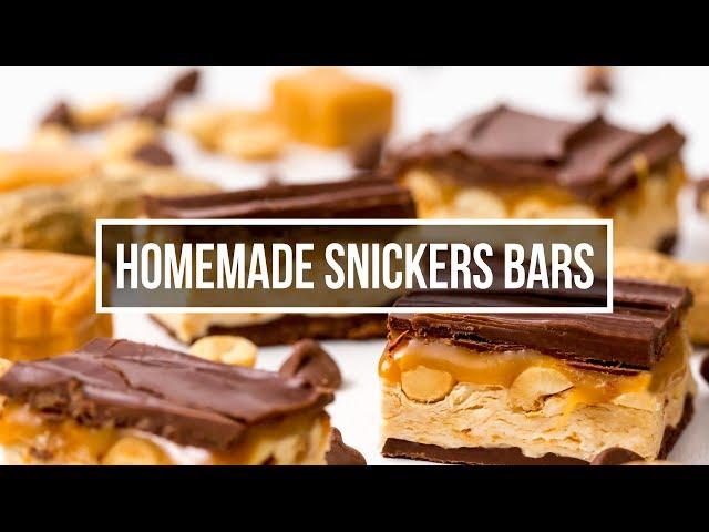 Homemade Snickers Bars