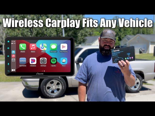 How To Add Wireless CarPlay to *ANY VEHICLE* | 7" Bluetooth Touchscreen Apple Android  | Carpuride