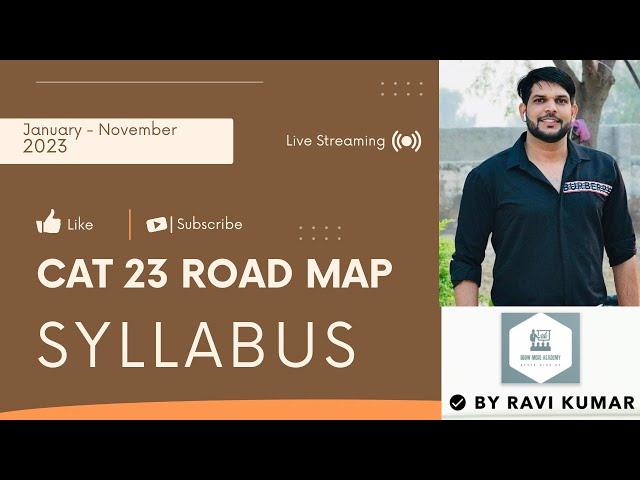 CAT 2023 Road Map By Ravi Kumar || Complete Syllabus Strategy‍ With Section wise % weightage