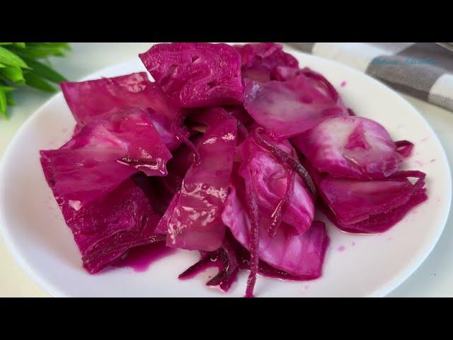 МАРИНОВАННАЯ КАПУСТА со свёклой и чесноком.Очень Легкий и Вкусный рецепт