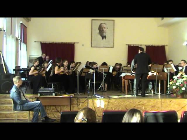 Russian folk song "The shining moon". Dmitry Kalinin`s arr.